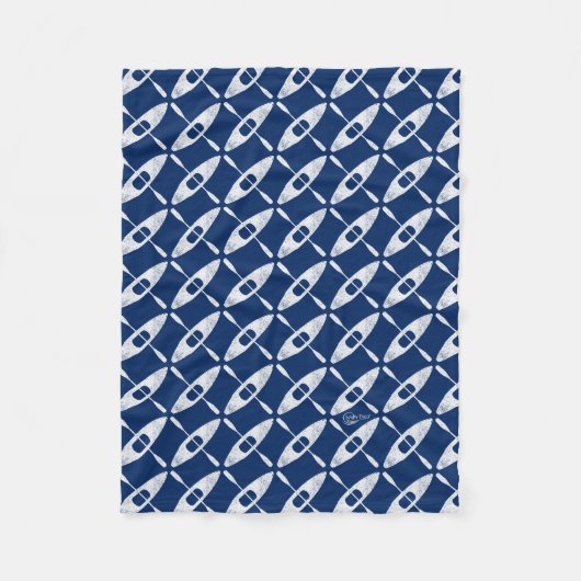 水ベビーカヤックフリース フリースブランケット (正面)