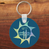 水ベビーサン動揺してキーチェーン キーホルダー (正面)