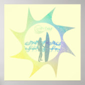 水ベビーサン動揺してサーフ ポスター (正面)