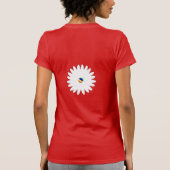 水ベビーサーフとビーチフラワーシャツ Tシャツ (裏面)