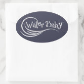 水ベビーヴィンテージオーバルシール 楕円形シール (バッグ)