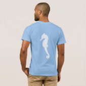 水ベビーヴィンテージシーホースシャツ Tシャツ (裏面フル)