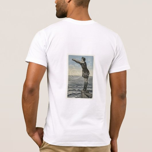 水ベビーヴィンテージダイビングガールシャツ Tシャツ (裏面)