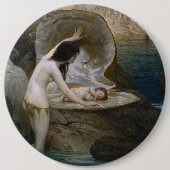 水ベビー&海藻ビキニニンフサイレン 缶バッジ (正面)