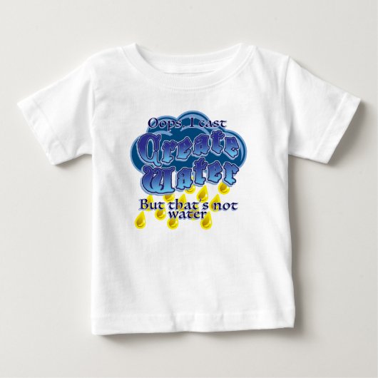 水ベビーTシャツの作成 ベビーTシャツ (正面)