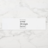 水ボトルラベルあなたのデザインアップロード ペットボトルラベル (シングルラベル)