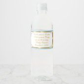 水ボトルラベル双子の男の子&男の子，双子の赤ちゃんシャワー ペットボトルラベル (正面)