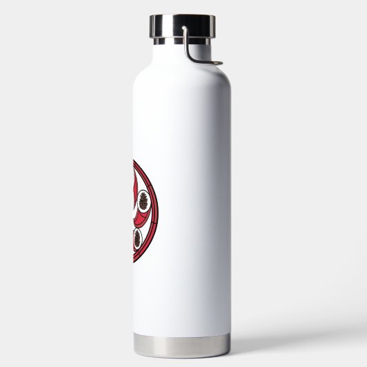 水ボトル上のZisa hexサイン ウォーターボトル (左面)