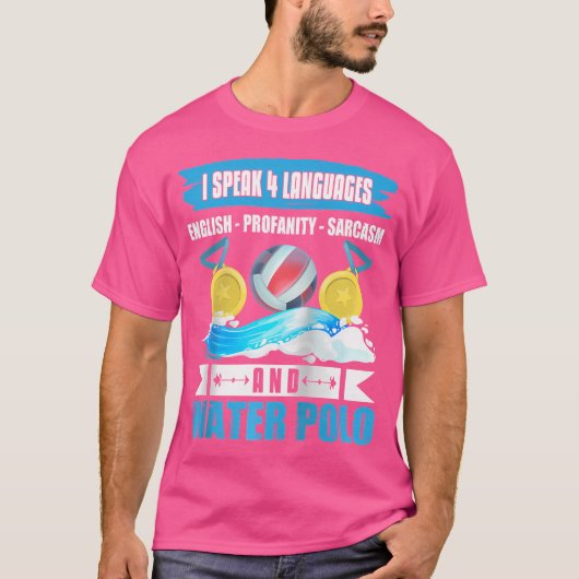 水ポロおもしろいシャツ皮肉スポーツ水ポロ Tシャツ (正面)
