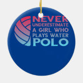 水ポロの女の子を遊軽く見ない  セラミックオーナメント (裏面)