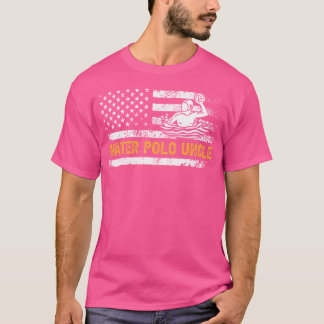 水ポロアンクルアメリカ国旗の叔父の水ポロプラ Tシャツ