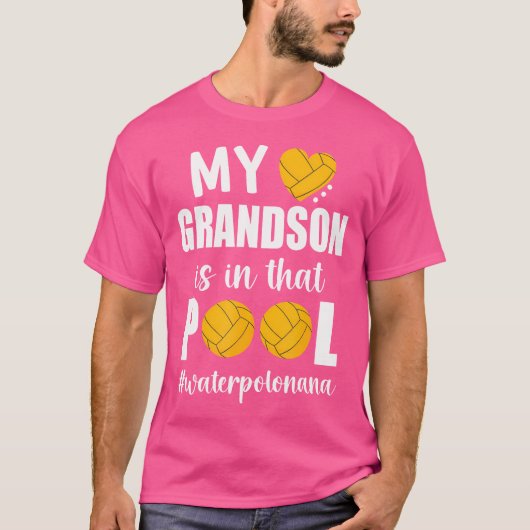 水ポロプレーのプール水ポロナナで Tシャツ (正面)