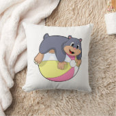 水ポロ付きモグラ.PNG クッション (ブランケット)