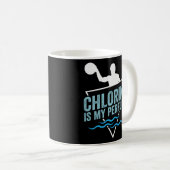 水ポロ塩素は私の香水ウォーターポロプレーヤーである コーヒーマグカップ (正面右)