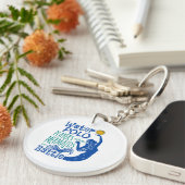 水ポロ選手が戦いで人魚 キーホルダー (正面右)