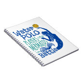 水ポロ選手が戦いで人魚 ノートブック (右側)