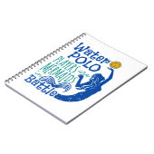 水ポロ選手が戦いで人魚 ノートブック (左側)