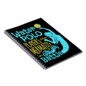 水ポロ選手が戦いで人魚 ノートブック (右側)