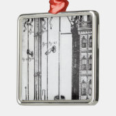 水ポンプのロバートBoyleの開発 メタルオーナメント (左)