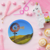 水ポンプ風車 ペーパープレート (パーティー)