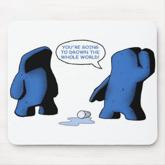 水マウスパッドを離れたガラス マウスパッド (正面)