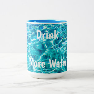水マグを飲む ツートーンマグカップ