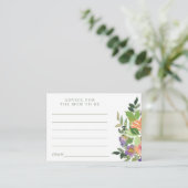 水ミニマル色オレンジ色フローラアドバイス エンクロージャーカード (スタンド正面)