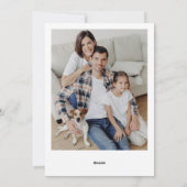 水ミニマル色クリスマスツリー写真 シーズンカード (裏面)