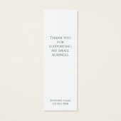 水ミニマル色ビジネスホリデープロモーション (裏面)