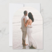 水ミニマル色ビーチ結婚式招待状 招待状 (裏面)