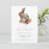 水ミニマル色フローライースターパーティー 招待状 (スタンド正面)