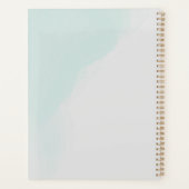 水ミニマル色フローラカスタマイズプランナー プランナー手帳 (裏面)