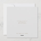 水ミニマル色植物性クリスマスリース シーズンカード (裏面)