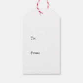 水メリー色クリスマスのギフトタグ ギフトタグ (裏面)