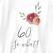 水モダンおもしろい色フローラ60誕生日 Tシャツ