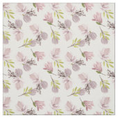 水モダンかわいらし彩花模様ピンク白色 ファブリック (見本)