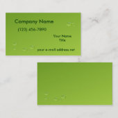 水モダンが緑に染まる 名刺 (正面/裏面)