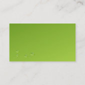 水モダンが緑に染まる 名刺 (裏面)