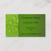 水モダンが青葉を滴る 名刺 (正面)