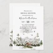 水モダンエレガント色アドベンチャー開始ブライダルS 招待状 (正面/裏面)