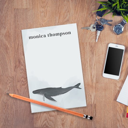 水モダンエレガント色ザトウクジラ ポストイット