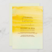 水モダンエレガント色ブライダルシャワー招待状 招待状 (正面/裏面)