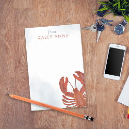 水モダンエレガント色ミニマルロブスター ポストイット