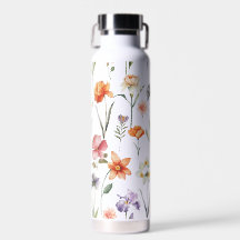 水モダンカラフル色ワイルドフラワーパターン