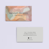 水モダンカラフル色抽象芸術プロフェッショナル 名刺