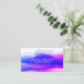 水モダングラデーション色スクリプト 名刺 (スタンド正面)
