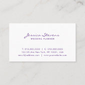 水モダングラデーション色スクリプト 名刺 (裏面)