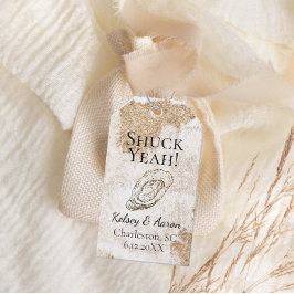 水モダンミニマル色オイスタービーチ結婚式 ギフトタグ