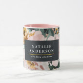 水モダン彩フローラ マグカップ (中央)