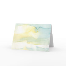 水モダン彩画絵画のグリーティングカード